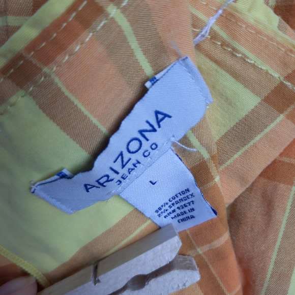 Arizona Jean Co yellow plaid dress - Picture 10 of 10